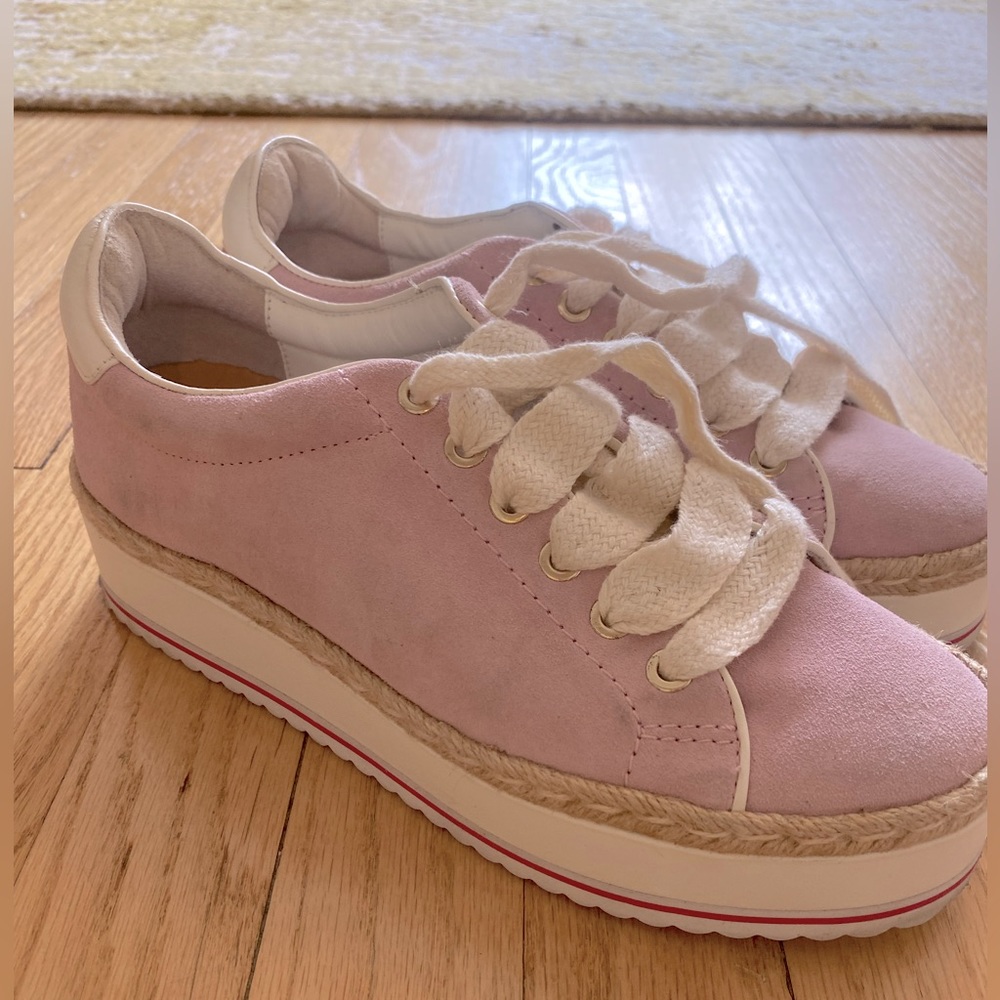 Joie pink suede shoes.